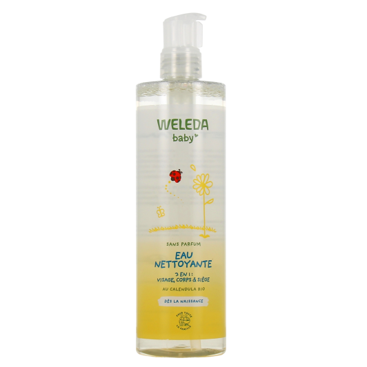 Weleda Bébé Eau Nettoyante 3 en 1 Sans Parfum