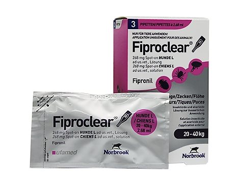 FIPROCLEAR Spot-on Hunde Lös L ad us. vet. 2.68 ml
