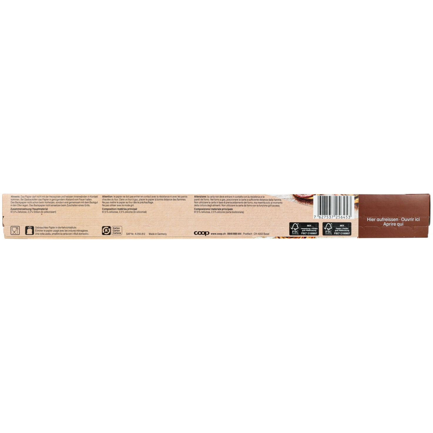 Back- und Frischhaltepapier 12m x 38cm