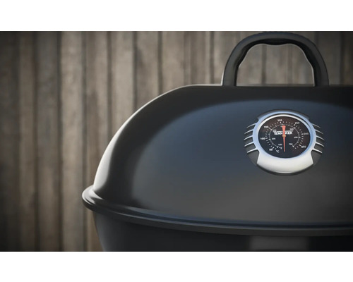 Tenneker® Houtskoolgrill Kettle Grill Black Moon Ø 58 cm Deksel Thermometer en Uitneembare Asbak Zwart