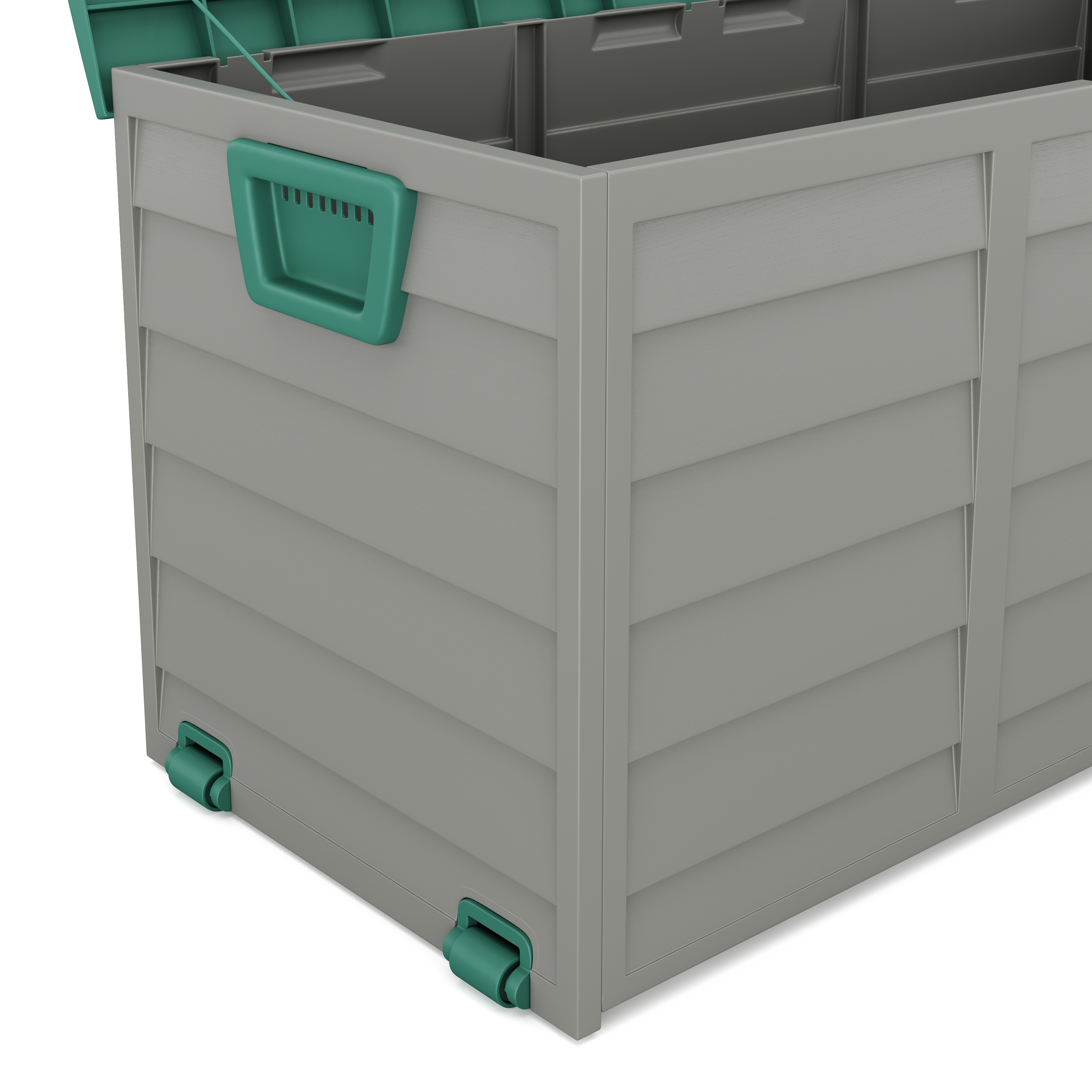 Kissenbox Gartenbox grün/grau