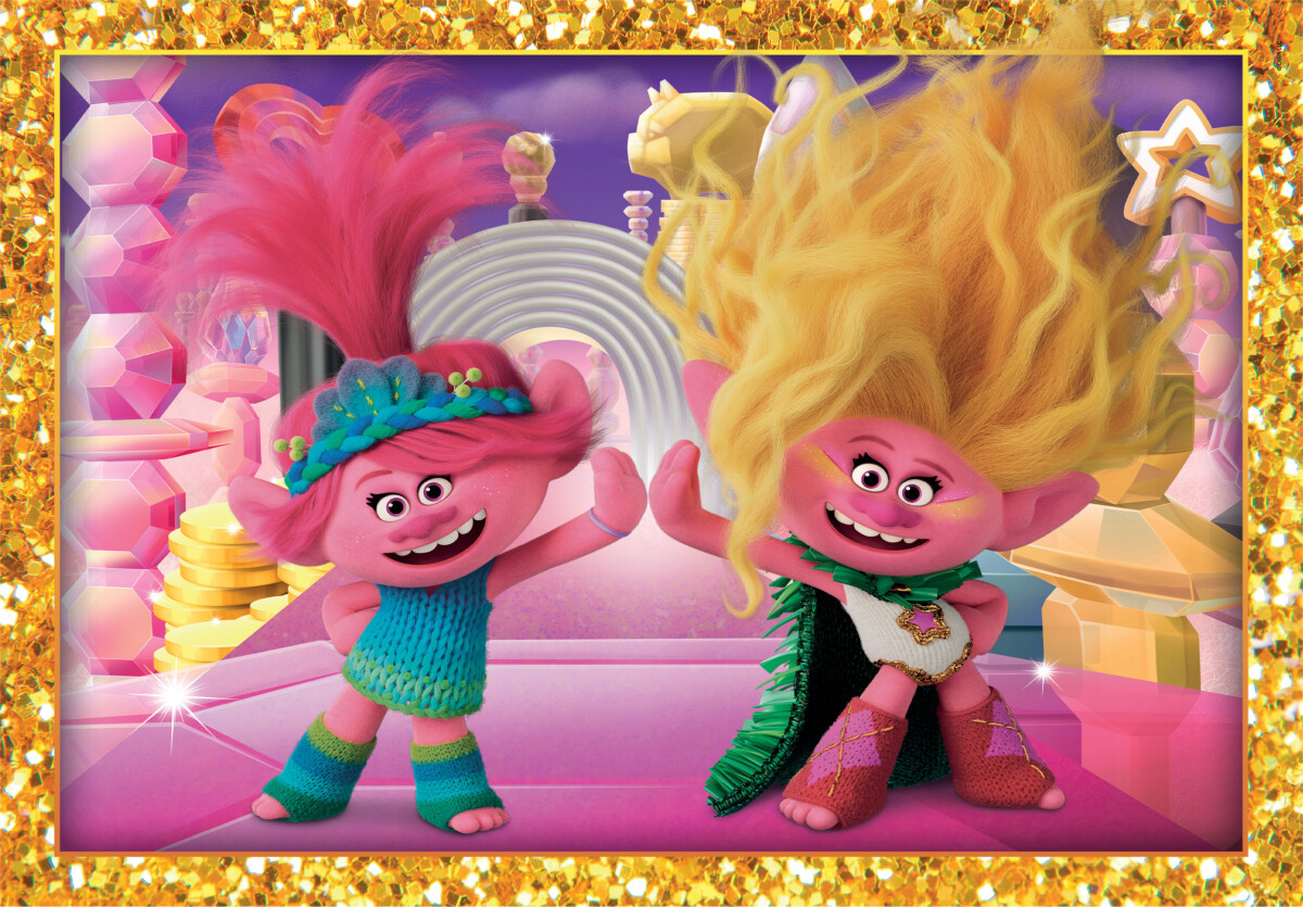 Clementoni Puslespil - Trolls - Super Color - 3X48 Brikker