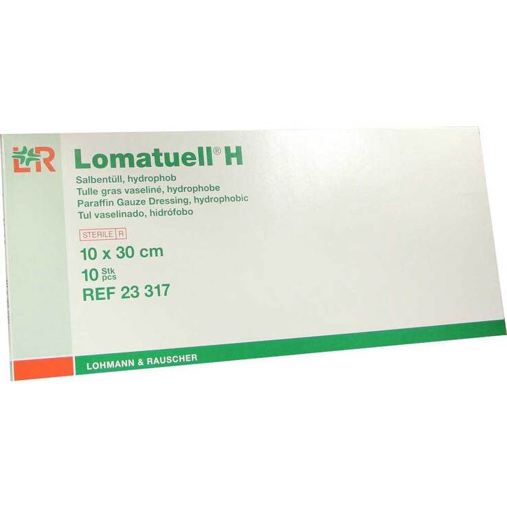 Lomatuell® H Salbentüll 10x30 cm, 10 St