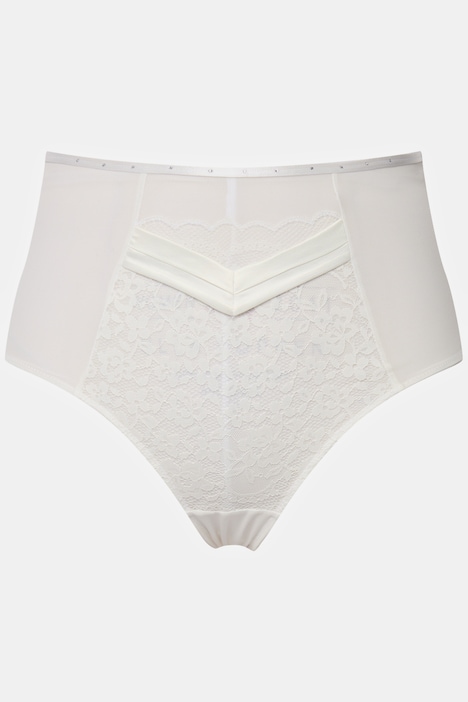 Maxislip, Shapewear, Spitzeneinsatz, Ziersteine