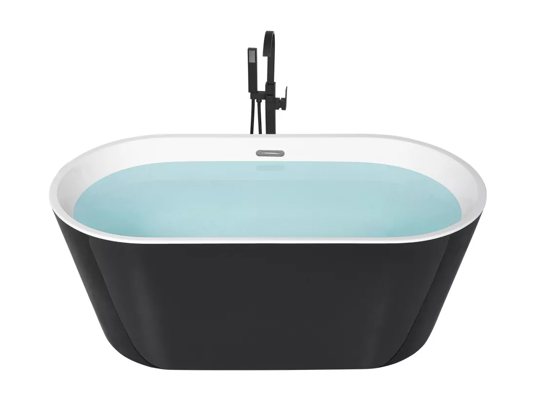 Baignoire îlot noire 170 cm HAVANA