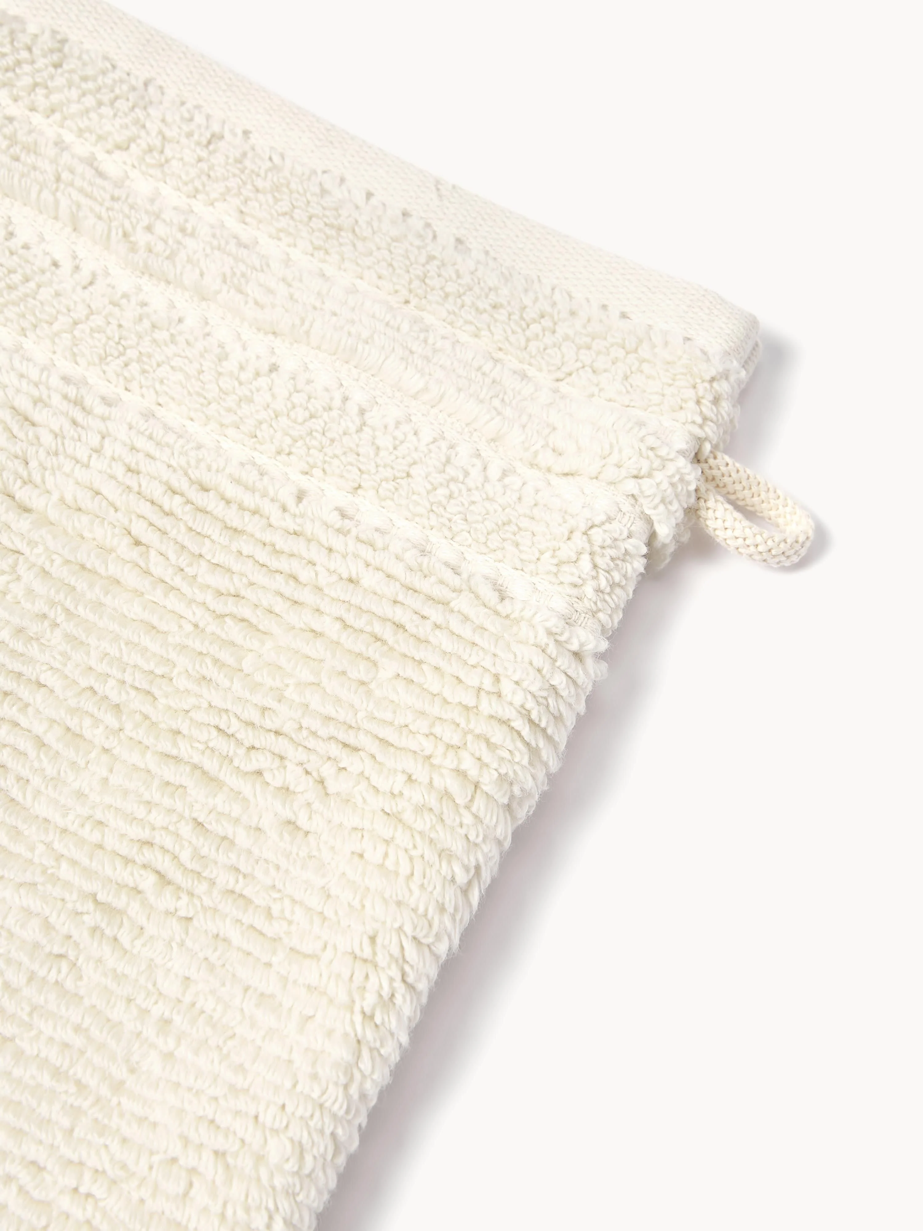 Washandjes Luxe met gestreepte rand, 2 stuks
