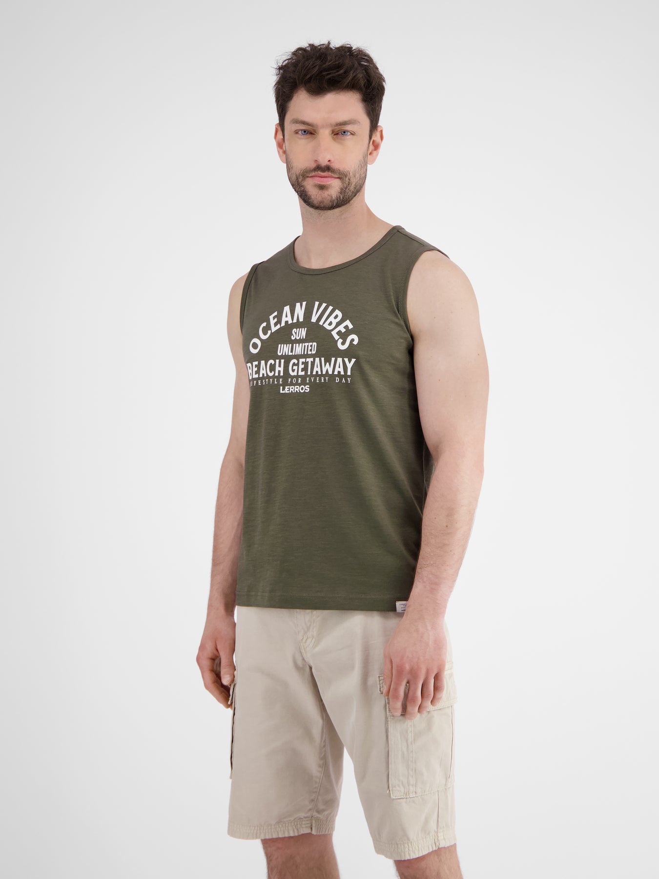 Herren Tanktop mit Brustprint
