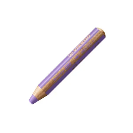 Buntstift, Wasserfarbe & Wachsmalkreide - STABILO woody 3 in 1 - Einzelstift - pastelllila