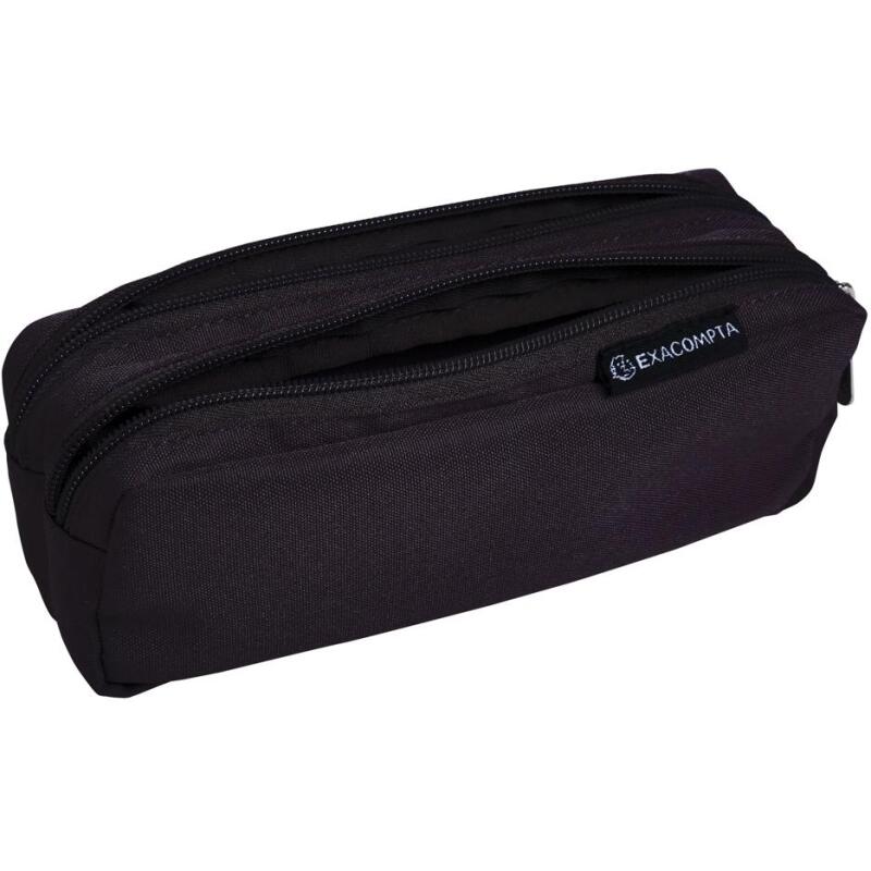 Trousse rectangle deux compartiments Dobble - Noir