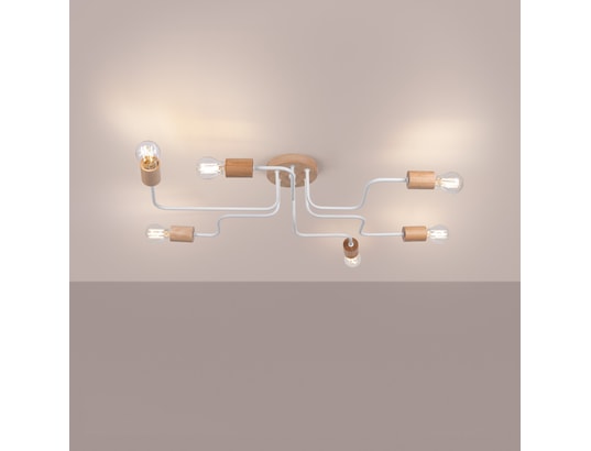 SOLLUX LIGHTING - Lustre timbo 6 blanc