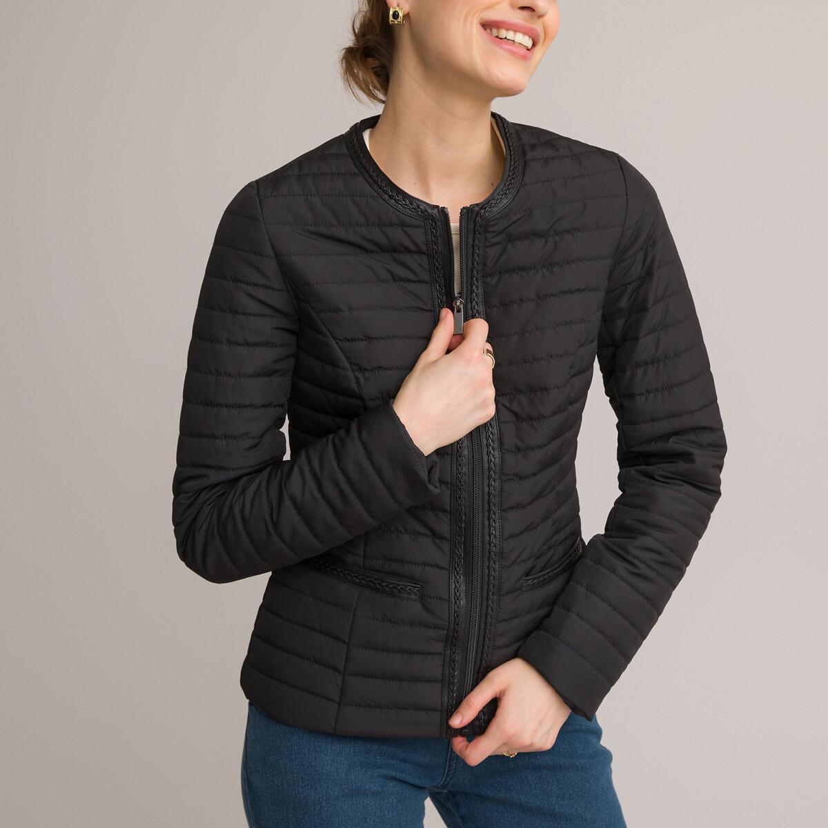 ANNE WEYBURN<br>Jaqueta leve acolchoada de plumas