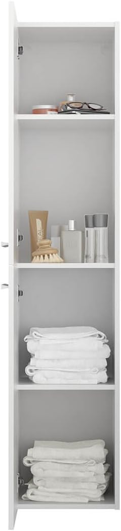Sieper I Badmöbel Set Libato, Waschtisch mit Unterschrank 60 x 50 cm, Hochschrank und Badspiegel I Weiß