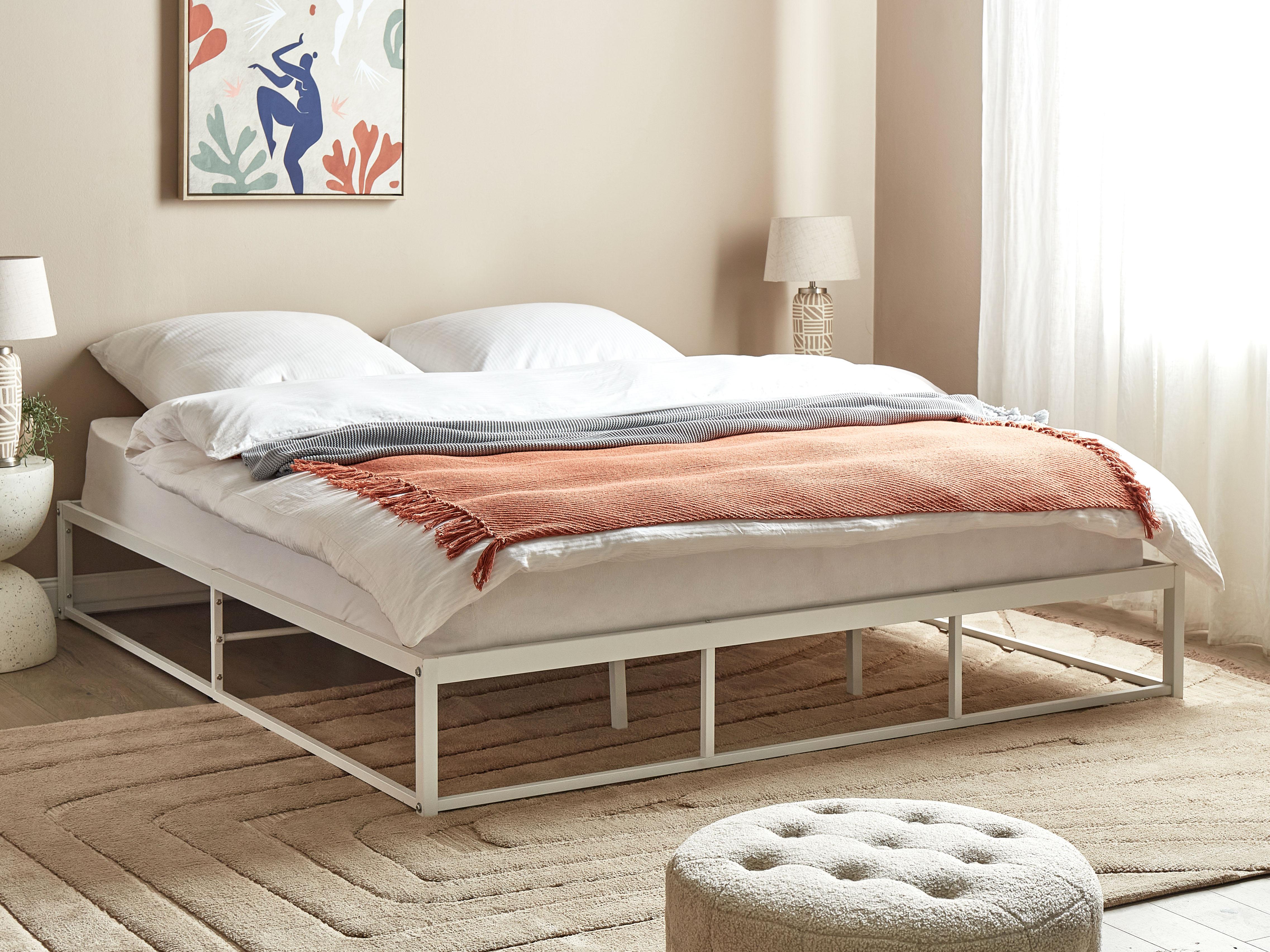 Bed Metaal VIRY 180 x 200 cm Wit