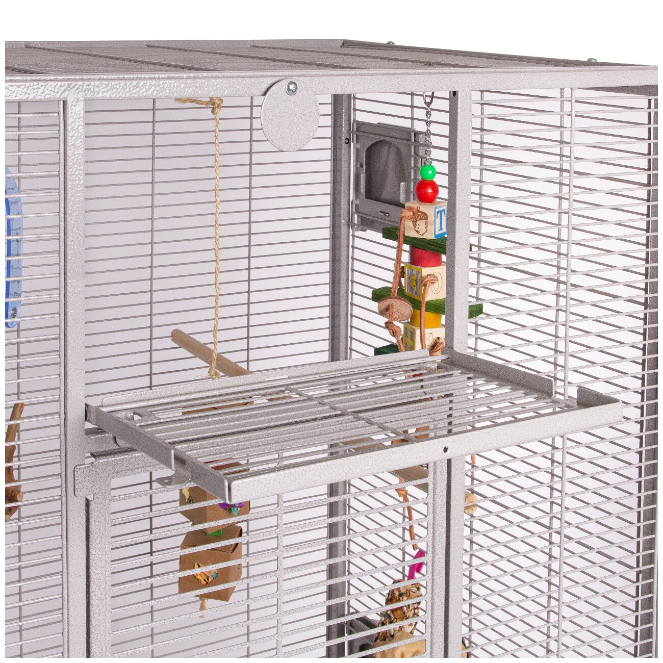 Montana Cages Vogelkäfig New Madeira Double hellgrau