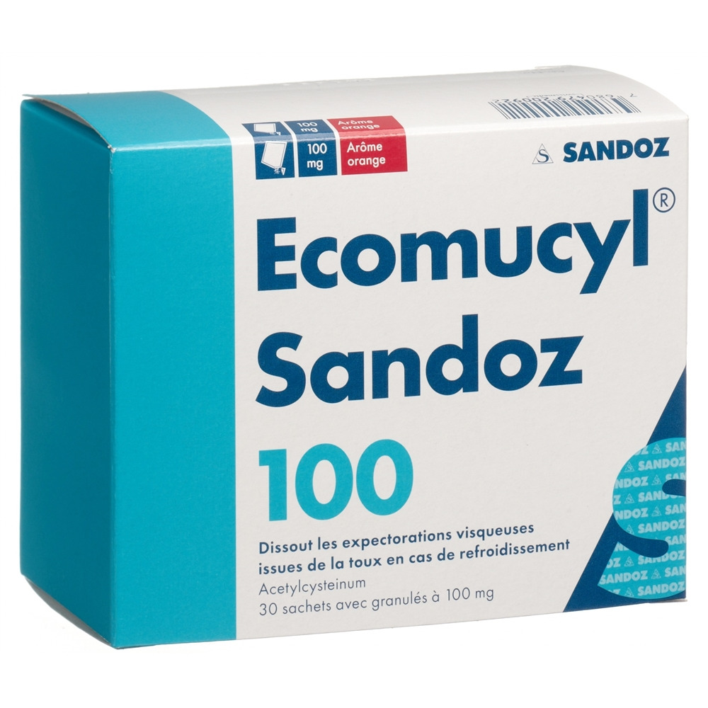 ECOMUCYL Sandoz Gran 100 mg Btl 30 Stk