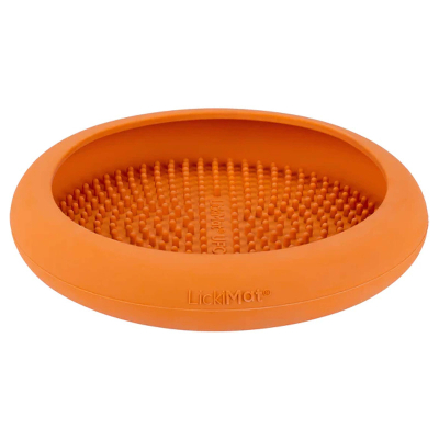 LickiMat Schleckmatte UFO orange 18x18cm