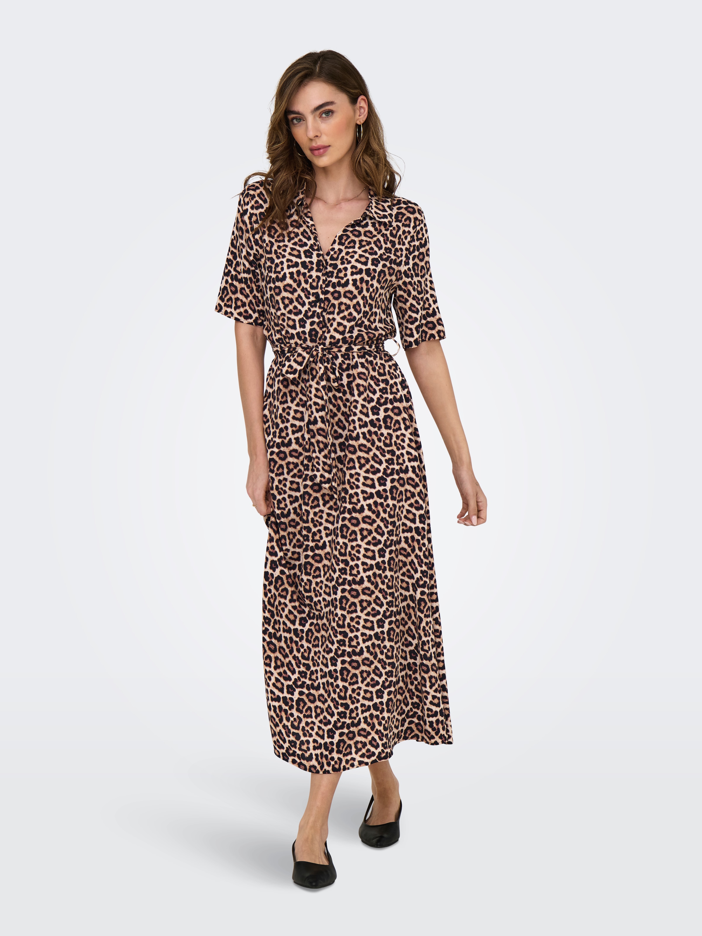 JDY Hemdblusenkleid »JDYSTARSEZEN LIFE 2/4 MIDIDRESS WVN NOOS« Sommerkleid