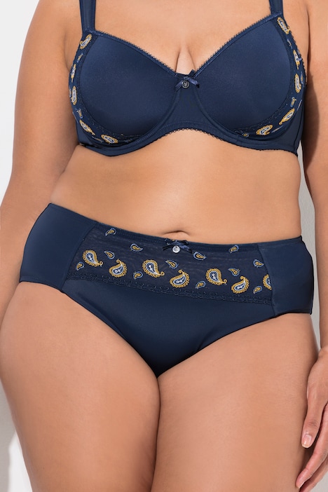 Midislip, Paisley-Stickerei, Mikrofaser