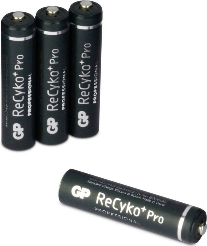 GP ReCyko Pro - Oplaadbare AAA Batterijen - 800mAh - 4 Stuks