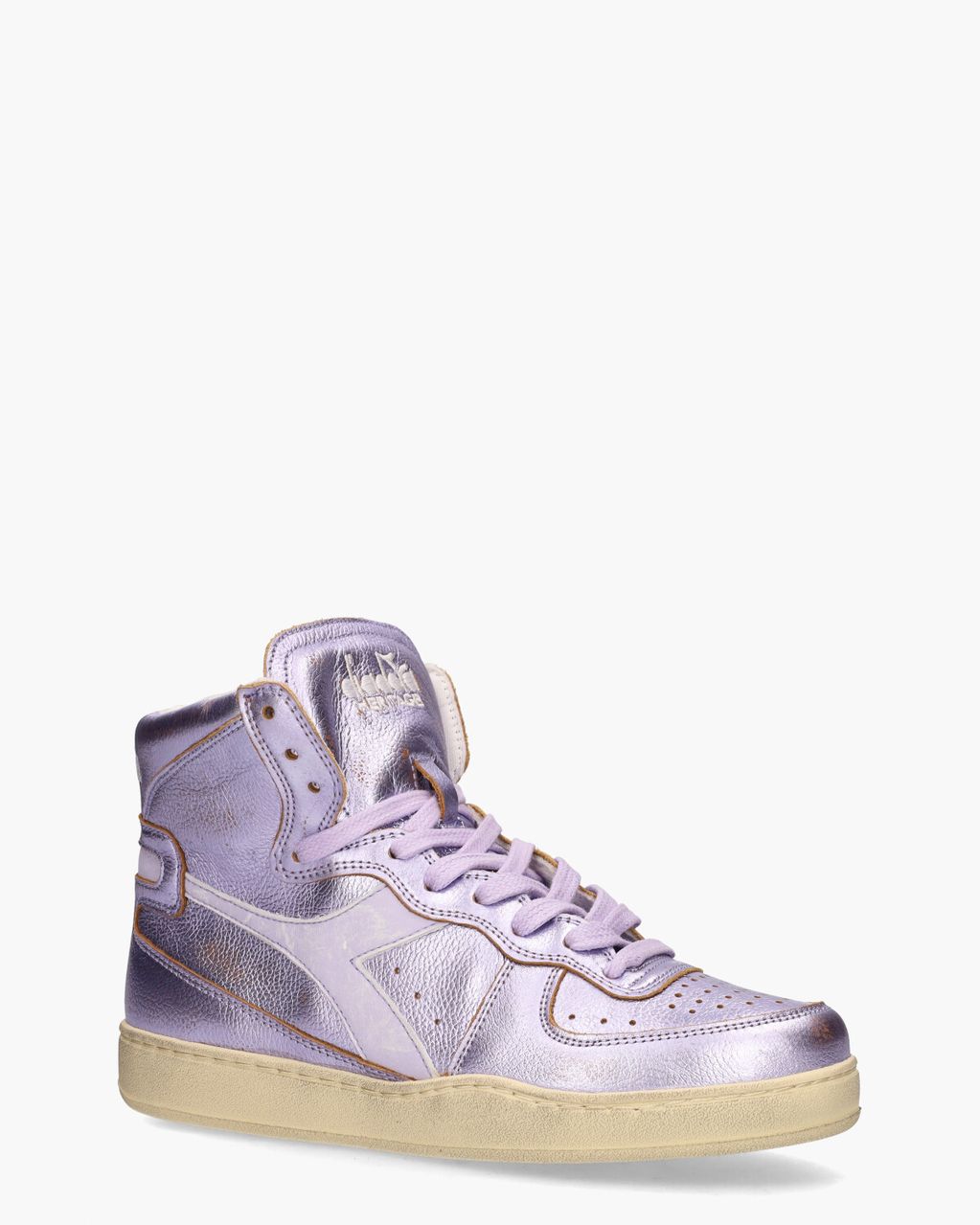 Diadora Heritage Mi Basket Metal Used Paars Damessneakers