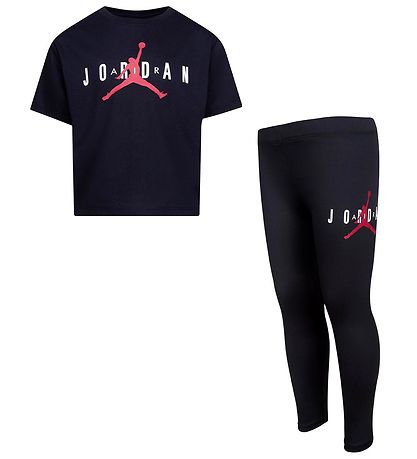 Jordan Set - T-Shirt/Leggings - Nachhaltig - Schwarz