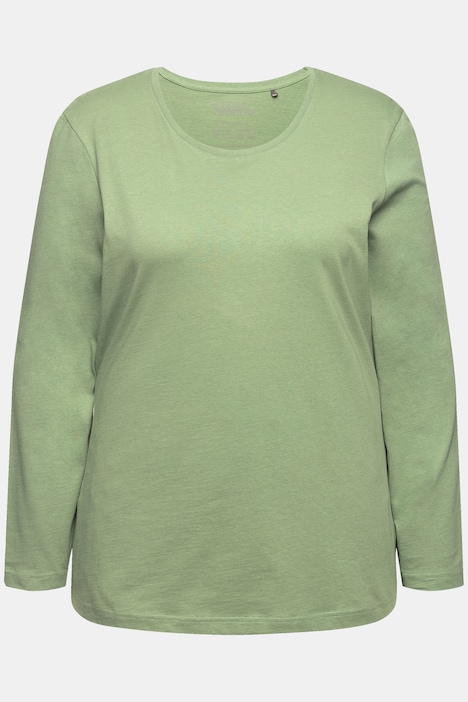 Shirt, Slim, Rundhalsausschnitt, Langarm