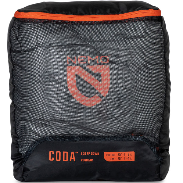 Sac de couchage NEMO EQUIPMENT CODA M 10/20 REG TITANIUM/SPICY ORANGE