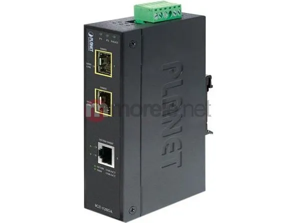 PLANET IGT-1205AT - Fibermedieomformer - GigE - 10Base-T, 100Base-TX, 1000Base-T - RJ-45 / SFP (mini-GBIC)