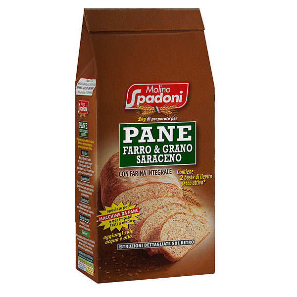 Farine pour pain à l'épeautre au sarrasin et au blé complet