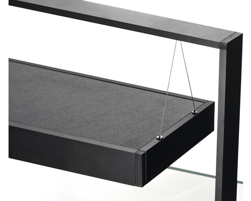Aquael UltraScape 90 aquarium met LED-verlichting, ca. 243 liter, Opti-Glass, wit glas, zonder kast (boskleur)