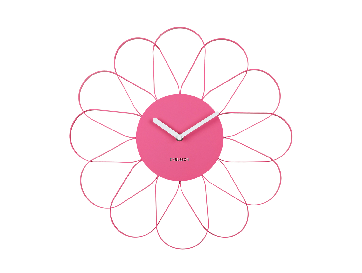 Wall clock Arkis iron bright pink