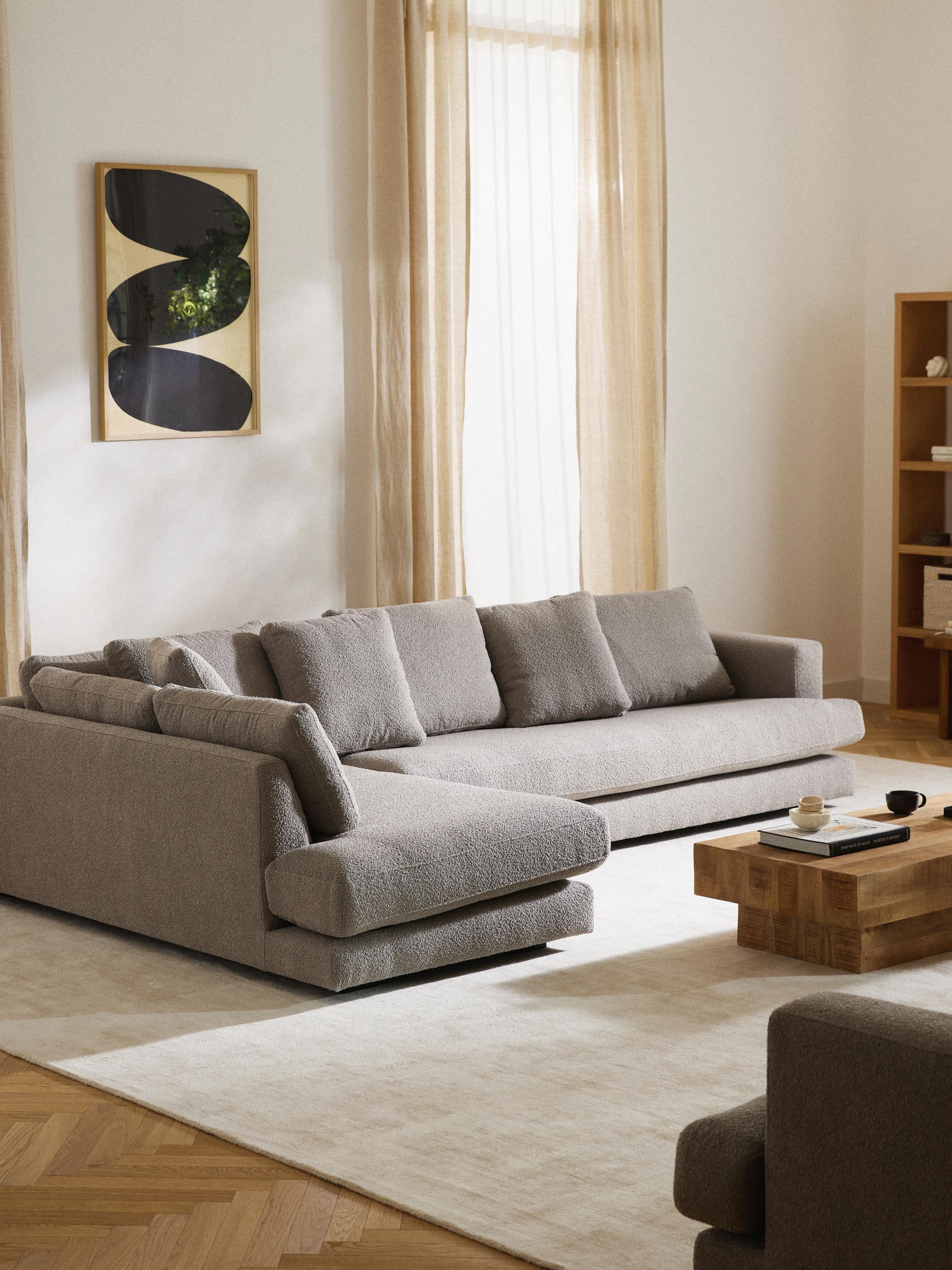 XL bouclé hoekbank Tribeca