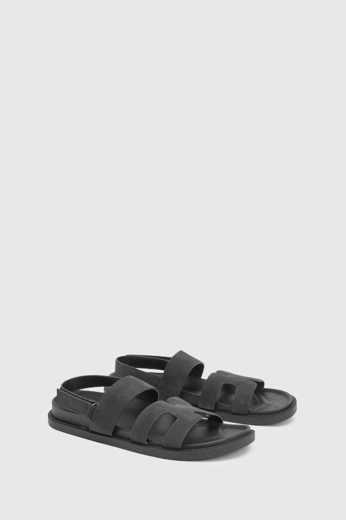 Oasis Sandales Tay À Bride Arrière En Nubuck Synthétique Avec Semelle Anatomique