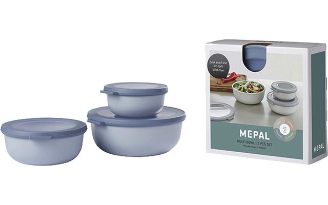 Mepal Cirqula Multischüssel Set 3 teilig rund 350 / 750  / 1250 ml