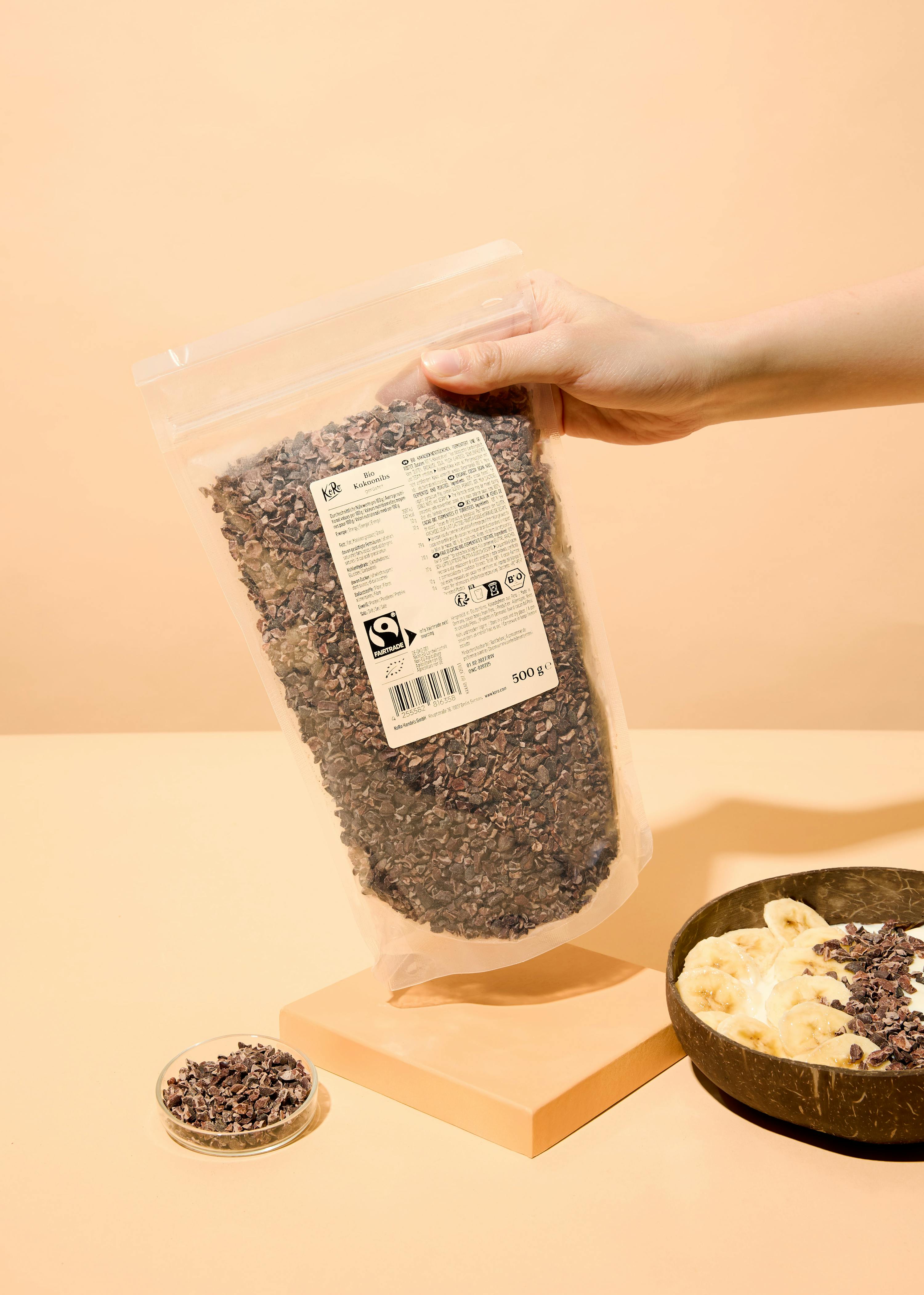 Bio Fairtrade Kakaonibs 500 g