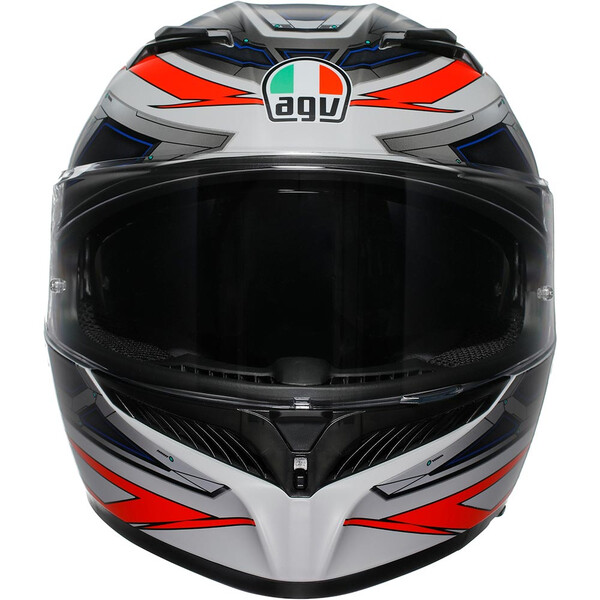 AGV - Casque K3 Space Noir / Blanc / Rouge fluo / Mat