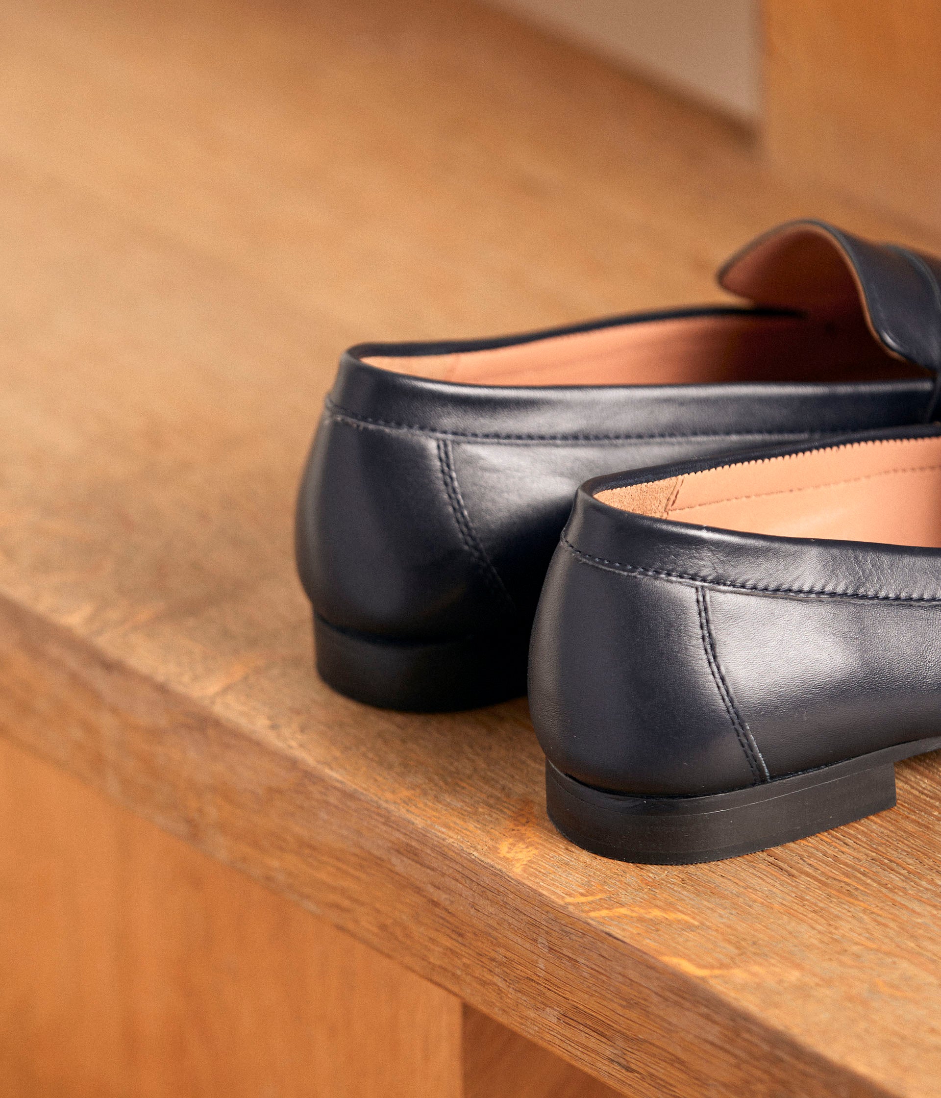 Mocassins cuir marine Jackie