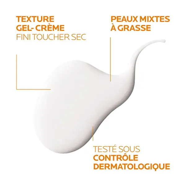 La Roche Posay Anthelios Gel-Crème Solaire Visage Anti-Brillance Non Parfumée SPF50+ 50ml