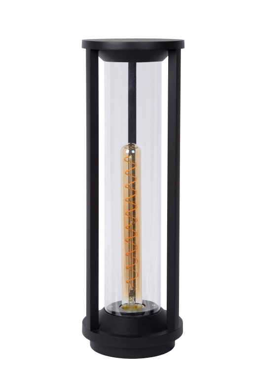 Lucide Cadix sokkellamp buiten IP65 medium zwart
