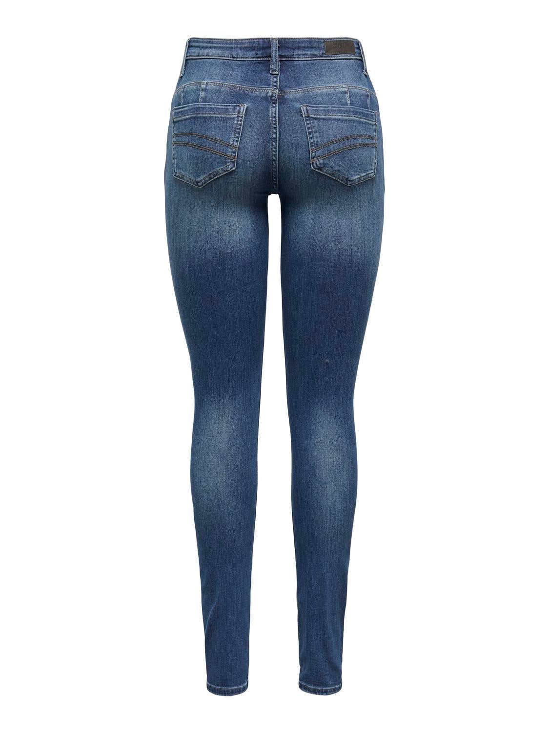 ONLBLUSH Mittlere Taille Skinny Fit Jeans Medium Blue Denim