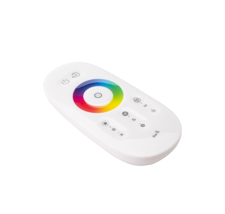 LED RGB Stehlampe LEANO weiss