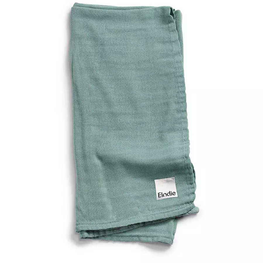 Elodie Bambus Musselin Decke Mineral Green