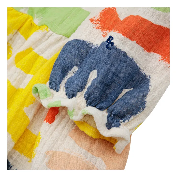 Bobo Choses Robe Manches Ballon Carnival | Ecru