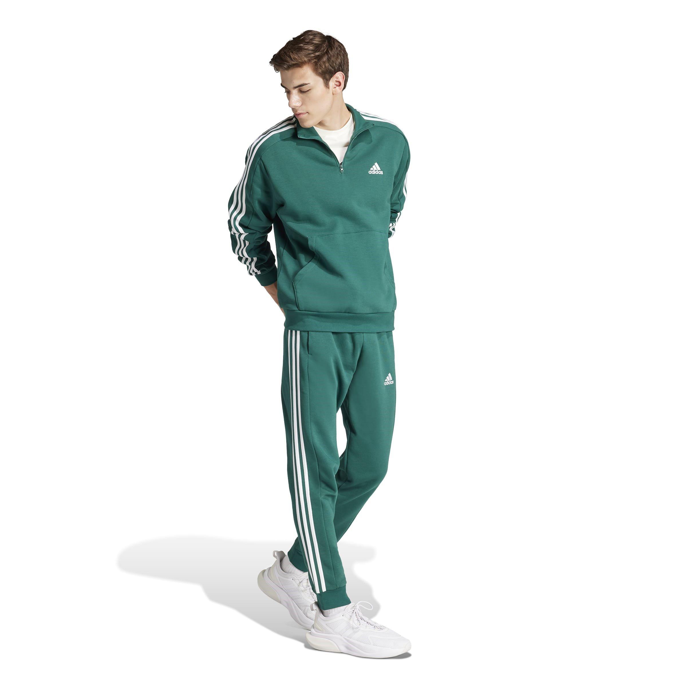adidas Essentials Fleece Tapered Cuff 3-Stripes Joggers