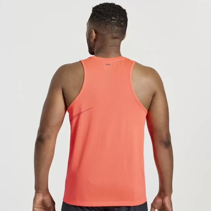 Saucony Herre Singletter Stopwatch Singlet Orange