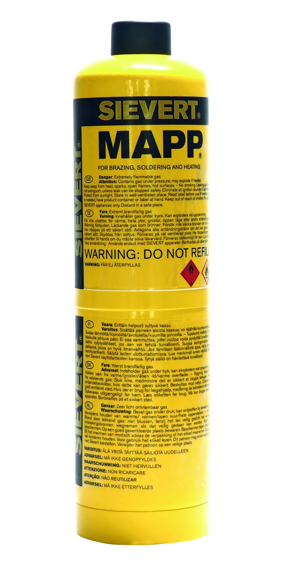 Sievert 222183 - Gaspatroon Mapp 400gr / 650ml