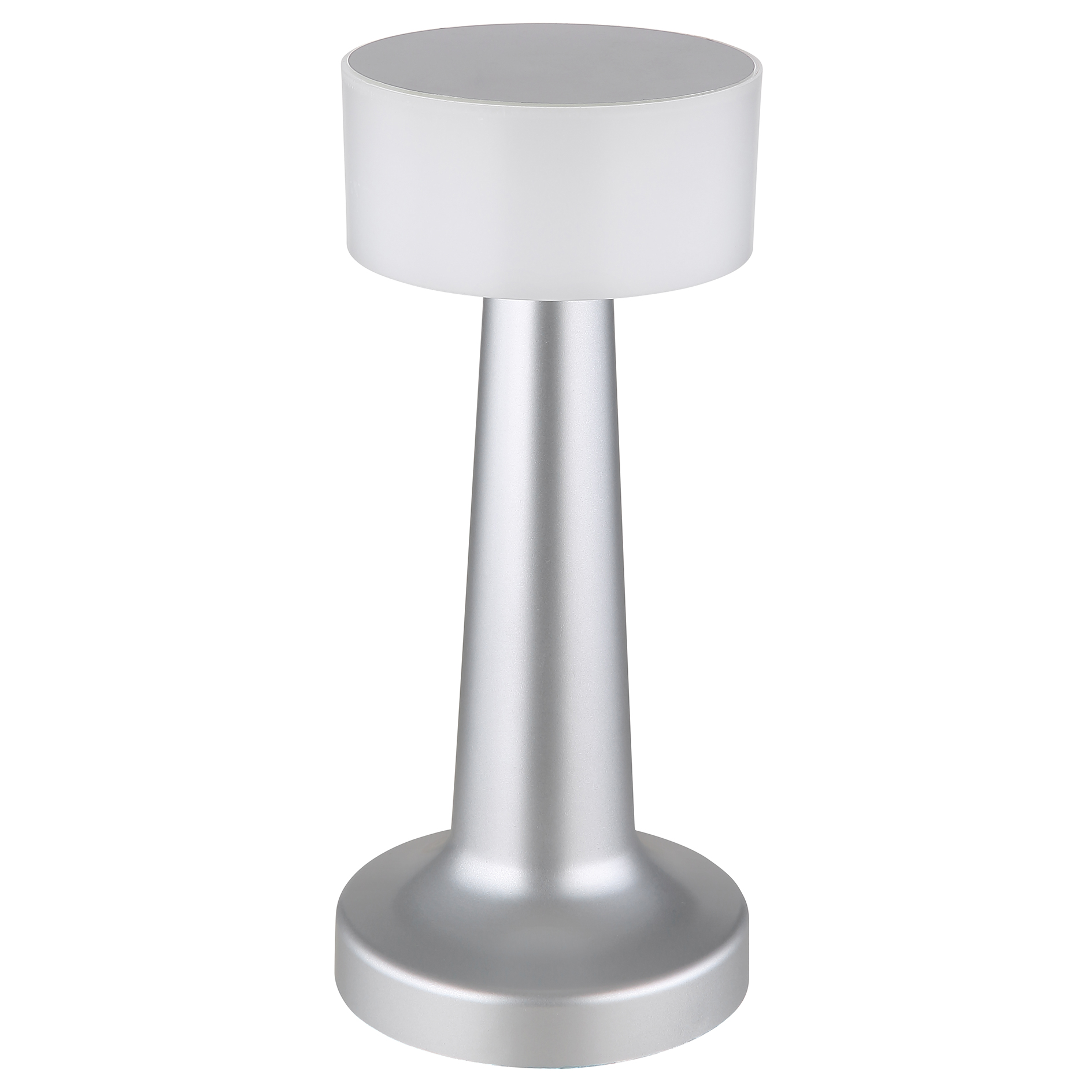 LED-Touch-Tischleuchte - silber-weiß - dimmbar