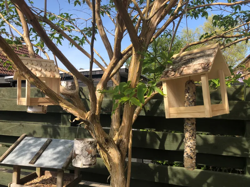 [OUTLET] - Vildt fugle foderhus GRIZZLI CUP FEEDER BIRCH FSC