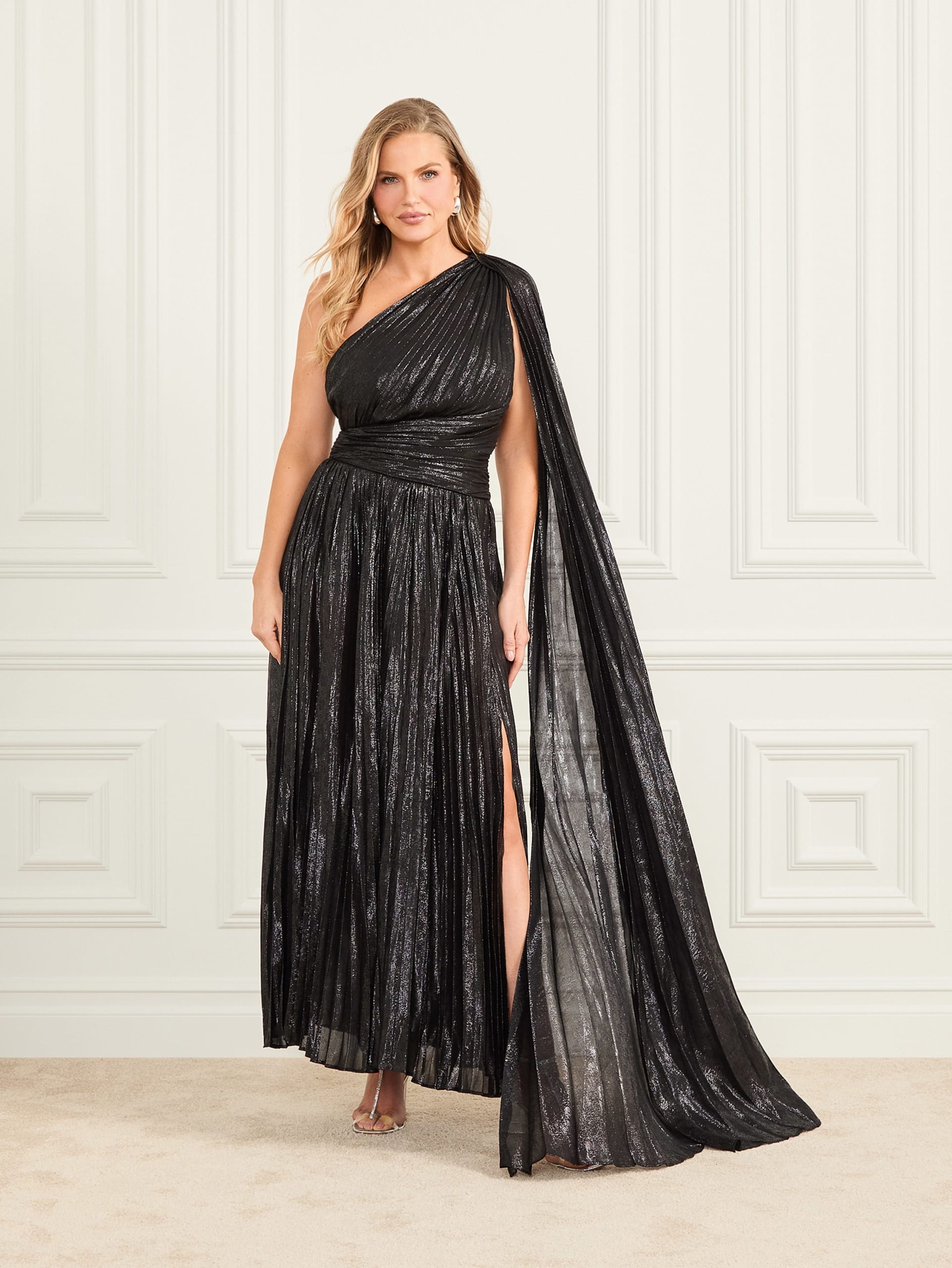 Vestido plissado Stephany