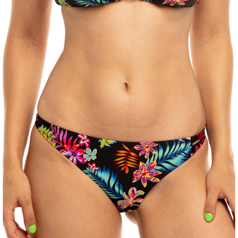 Sun project Bas de Bikini Noir/Fleurs Femme Sun Project Tanga
